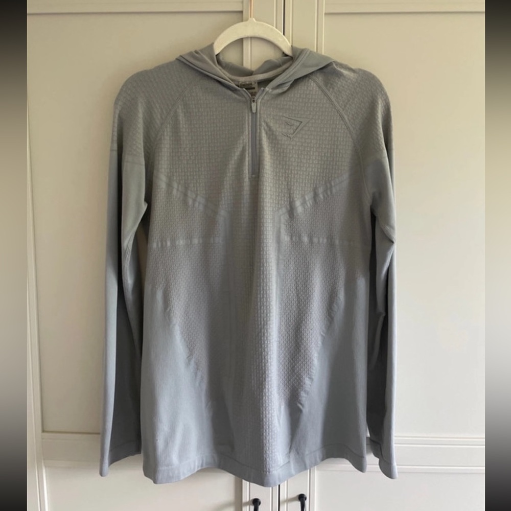Grey Gymshark Onyx Imperial Hoodie - M